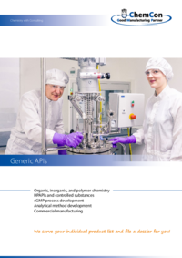 ChemCon Company Brochure Generic APIs