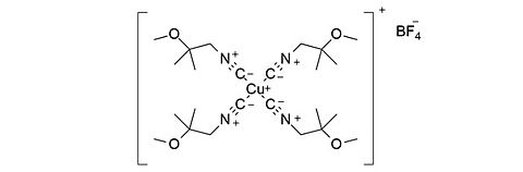Structural formula Copper tetraMIBI tetrafluoroborate