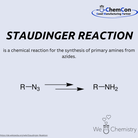 Schematic representation of the Staudinger reaction